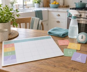 how to create a cleaning schedule that works