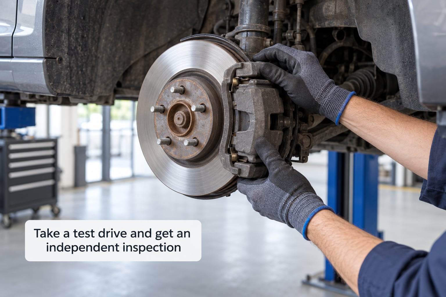 Take a test drive and get an independent inspection