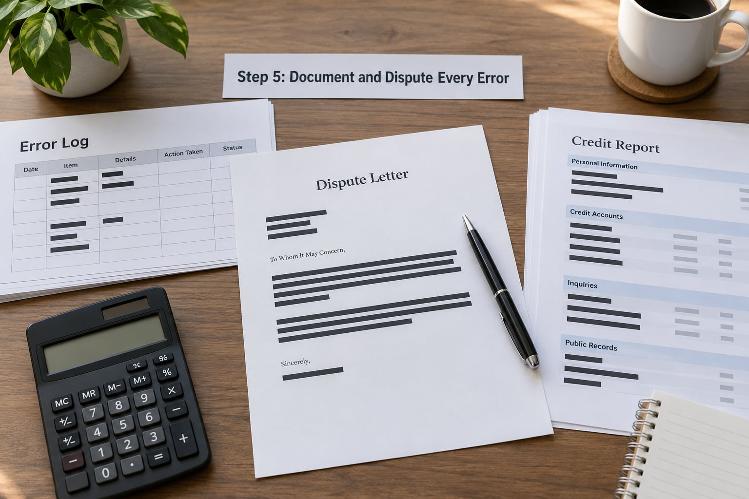 Step 5: Document and Dispute Every Error