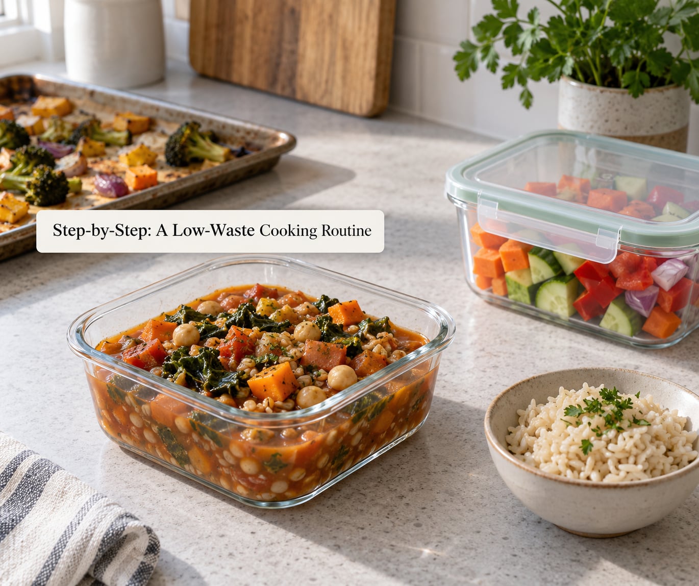 Step-by-Step: A Low-Waste Cooking Routine