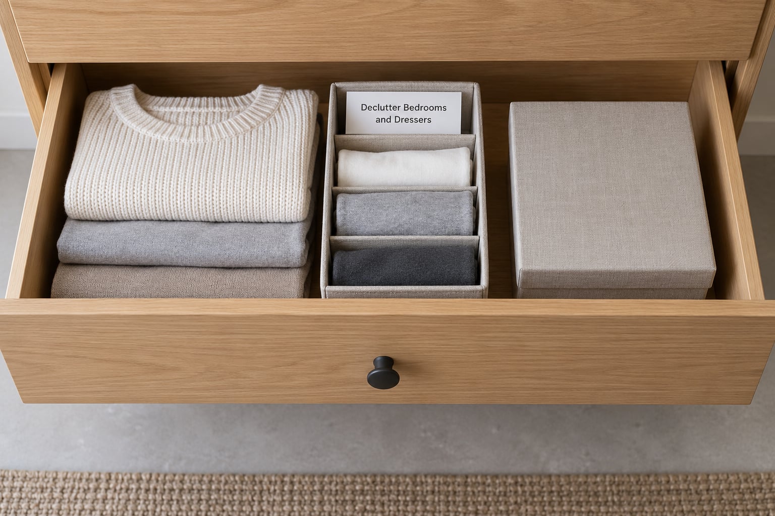 Declutter Bedrooms and Dressers