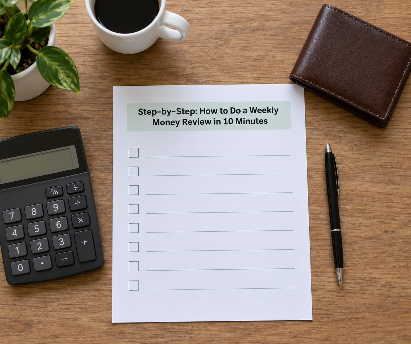 Step-by-Step: How to Do a Weekly Money Review in 10 Minutes