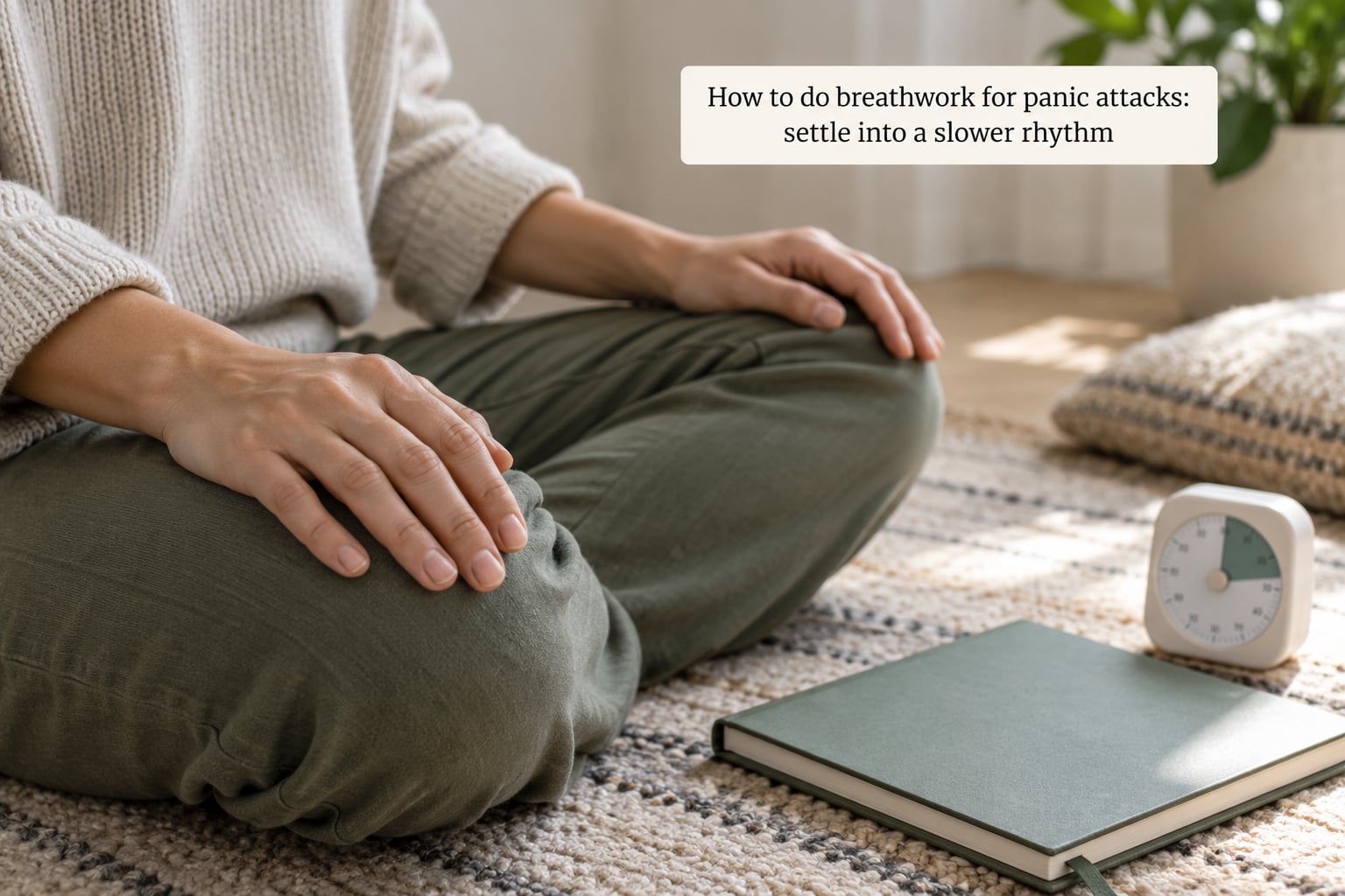 How to do breathwork for panic attacks: settle into a slower rhythm