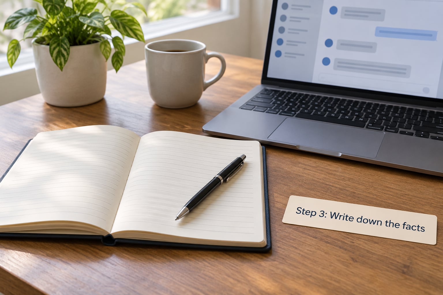 Step 3: Write down the facts