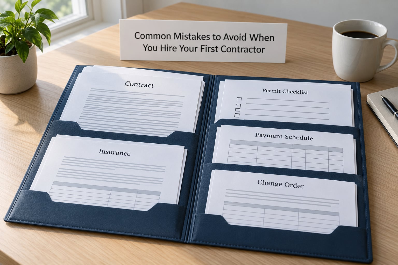 Common Mistakes to Avoid When You Hire Your First Contractor