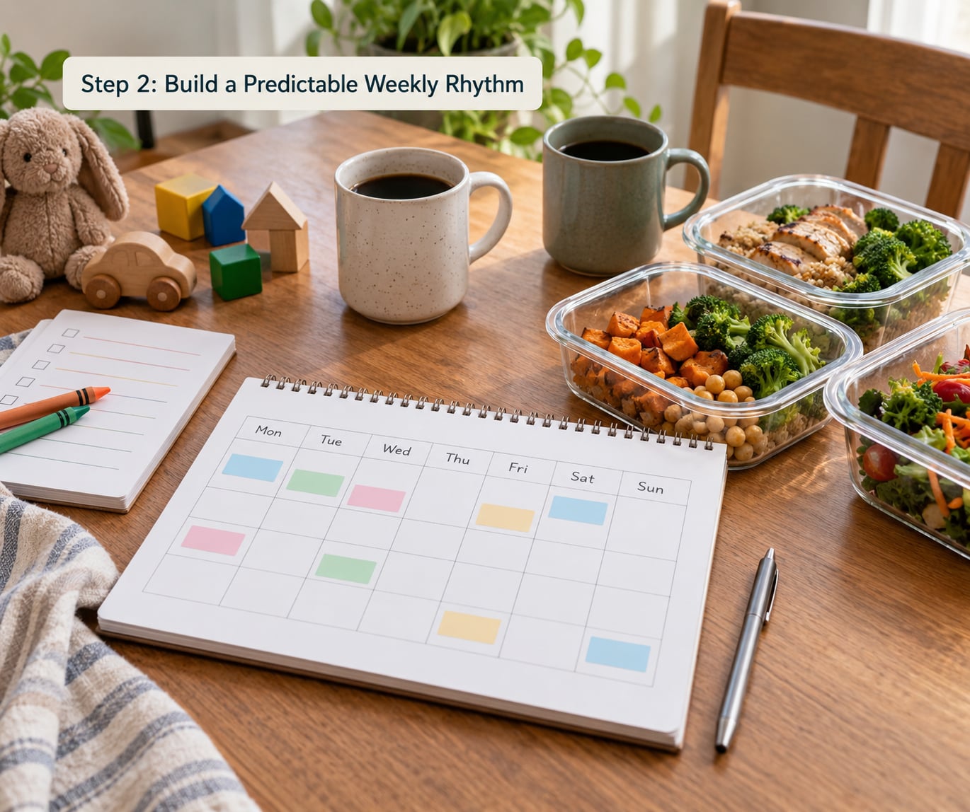 Step 2: Build a Predictable Weekly Rhythm