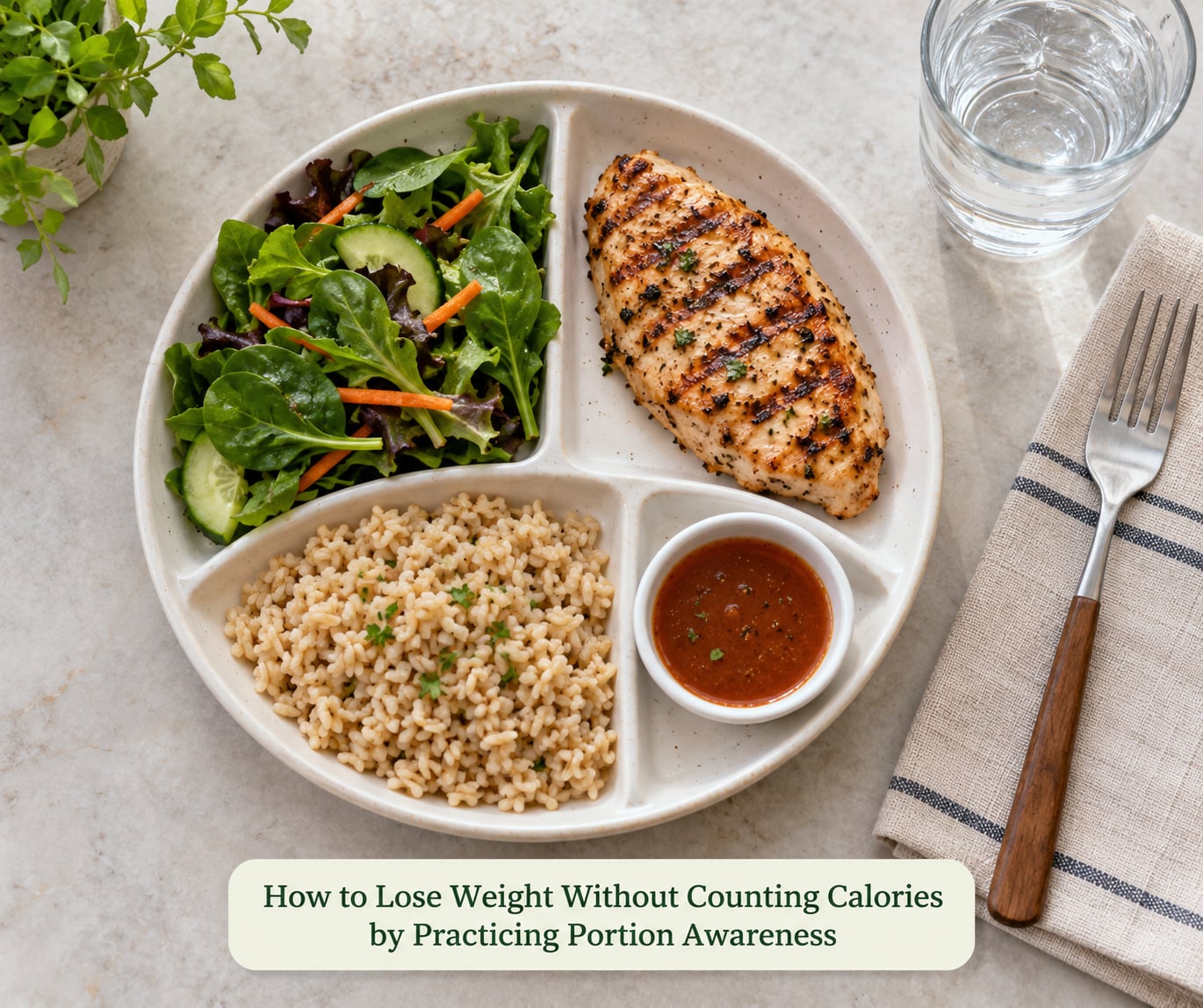 How to Lose Weight Without Counting Calories by Practicing Portion Awareness
