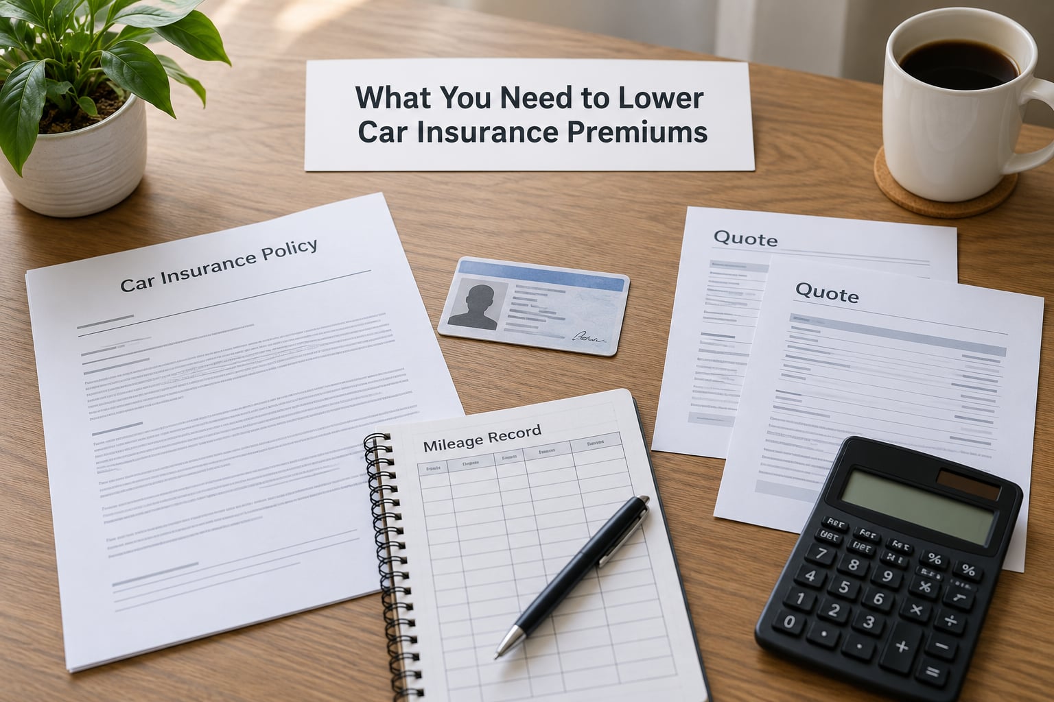 What You Need to Lower Car Insurance Premiums