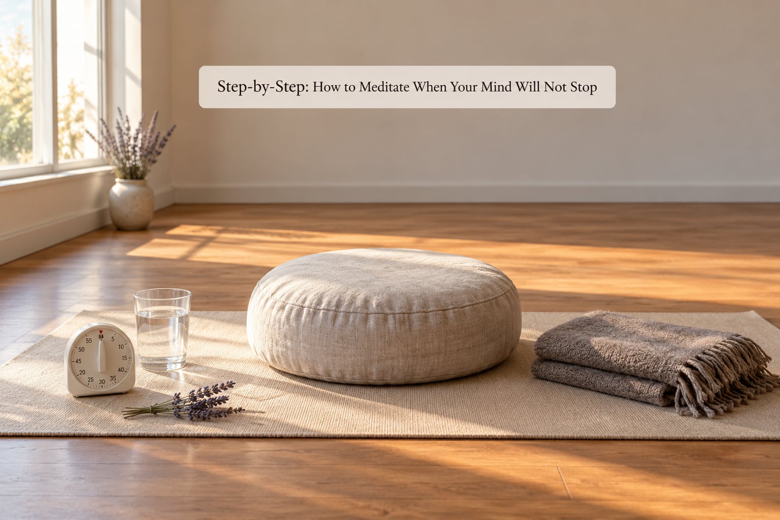 Step-by-Step: How to Meditate When Your Mind Will Not Stop