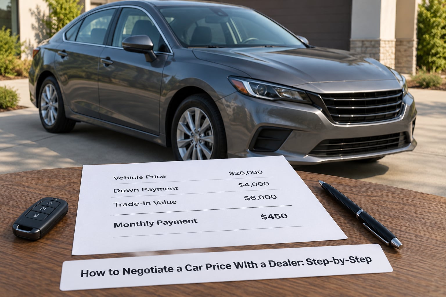 How to Negotiate a Car Price With a Dealer: Step-by-Step
