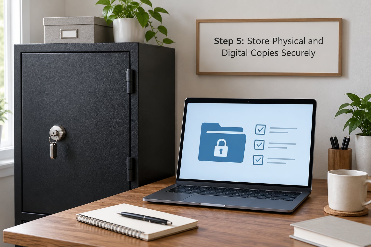 Step 5: Store Physical and Digital Copies Securely