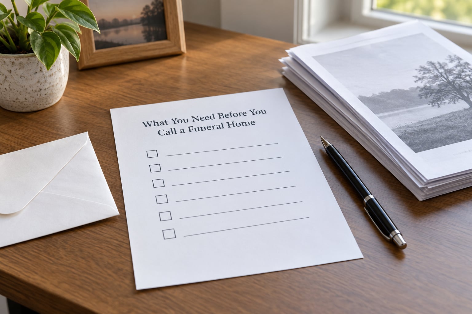 What You Need Before You Call a Funeral Home