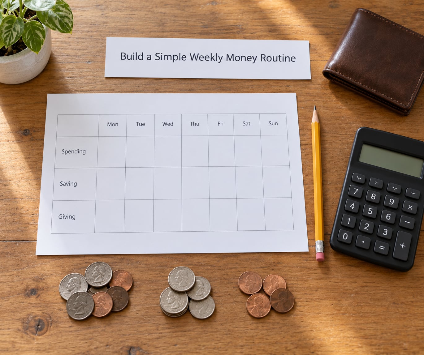 Build a Simple Weekly Money Routine