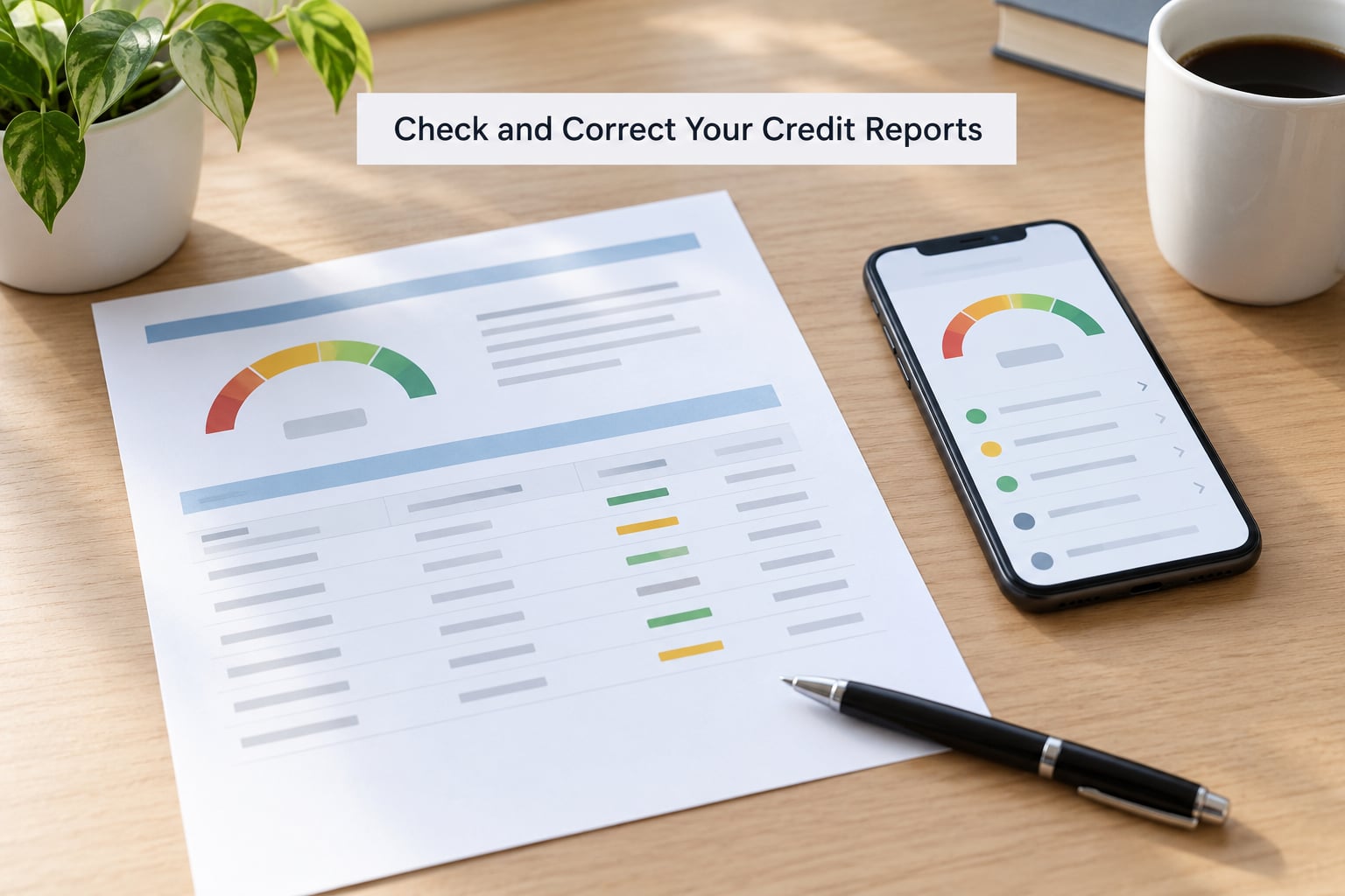 Check and Correct Your Credit Reports