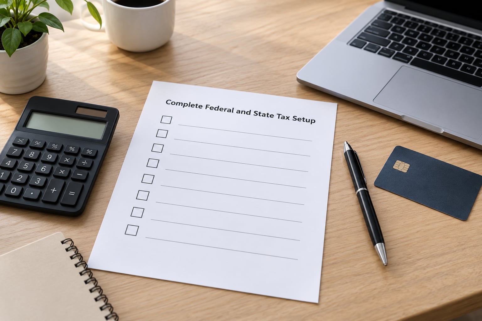 Complete Federal and State Tax Setup