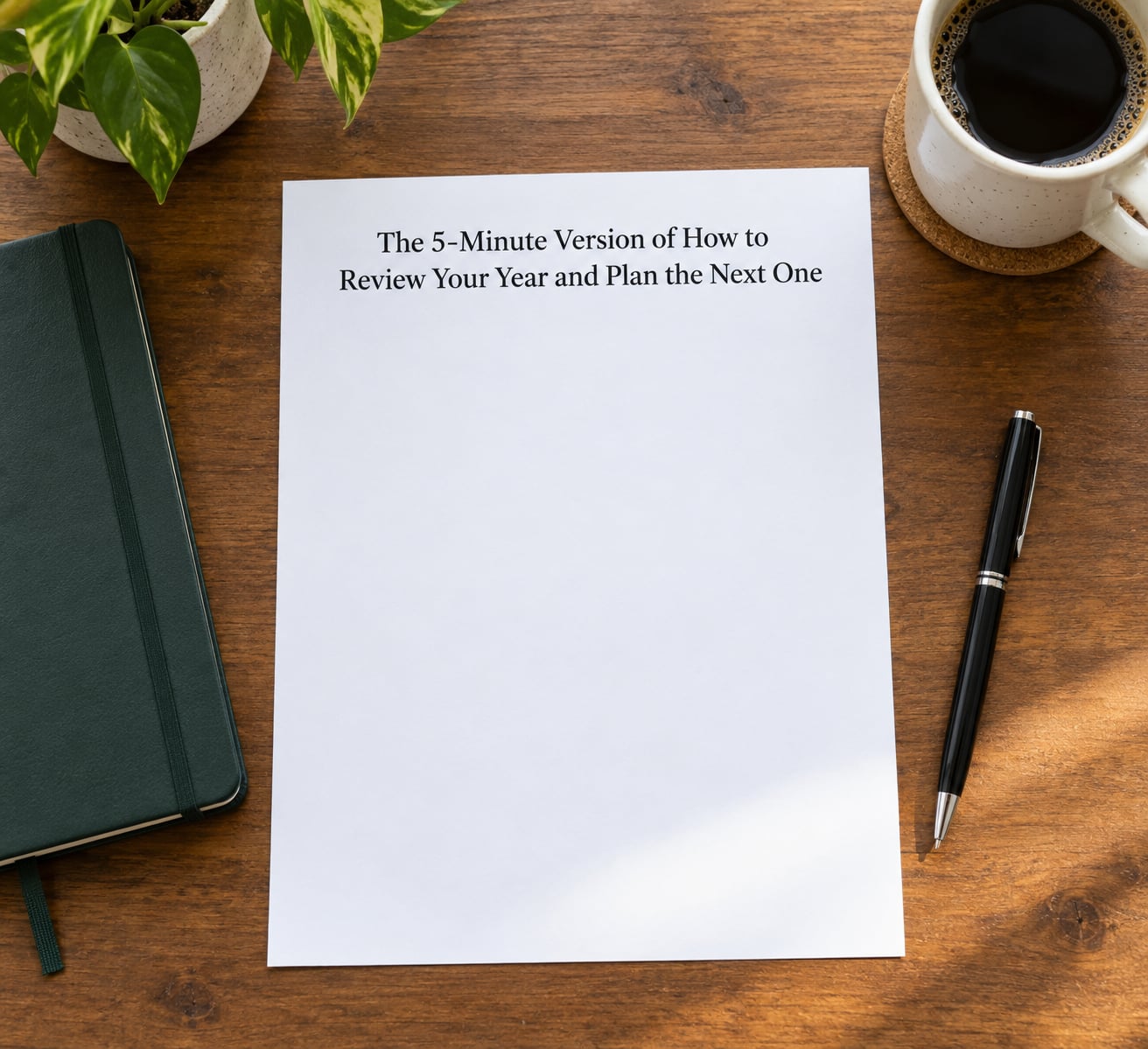 The 5-Minute Version of How to Review Your Year and Plan the Next One