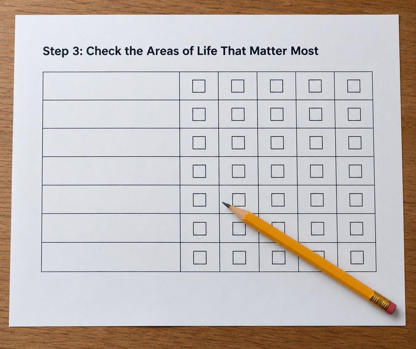 Step 3: Check the Areas of Life That Matter Most