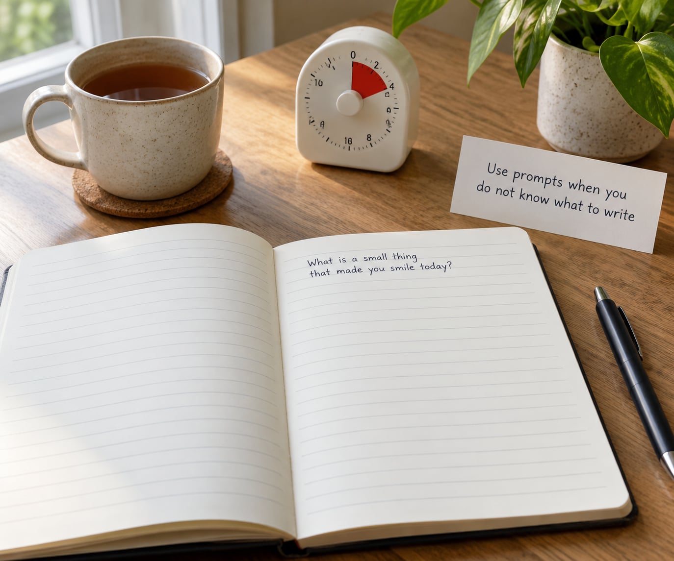 Use prompts when you do not know what to write