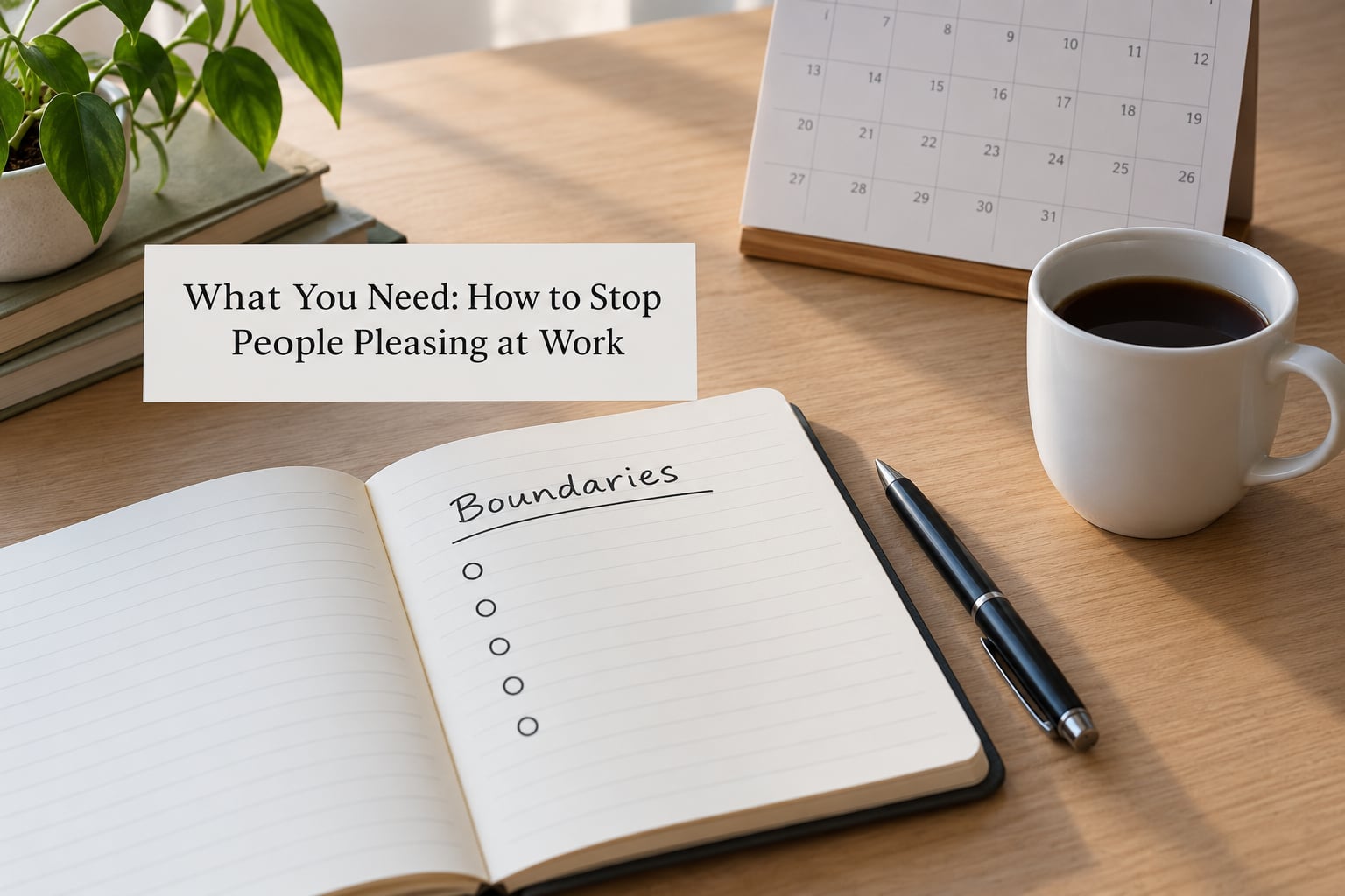 What You Need: How to Stop People Pleasing at Work