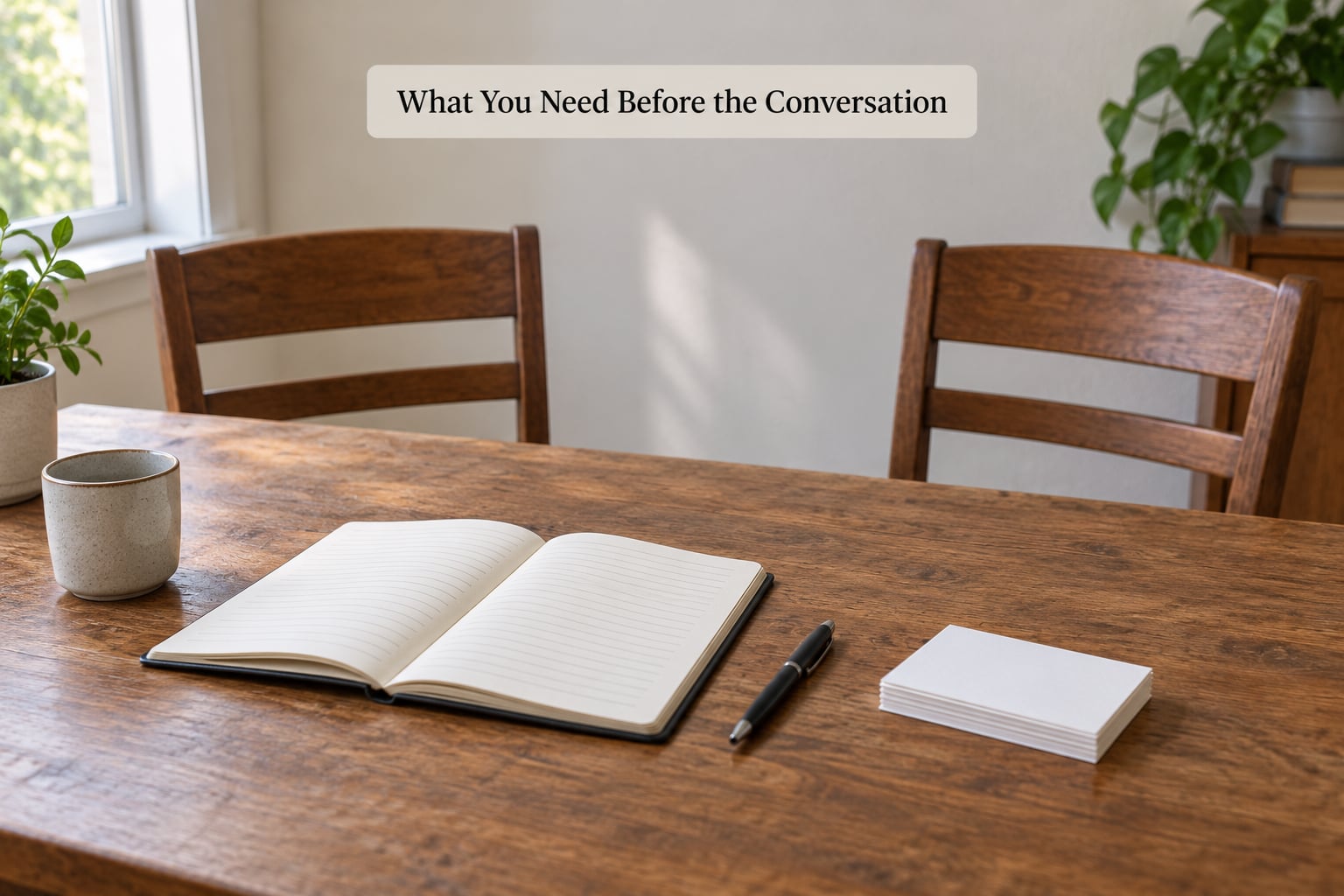 What You Need Before the Conversation