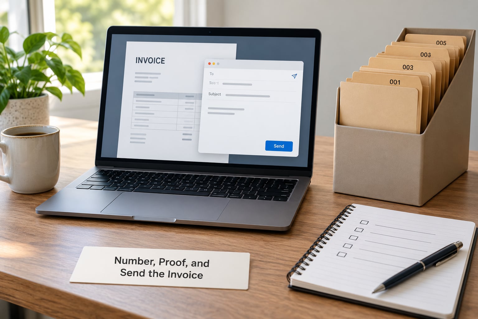 Number, Proof, and Send the Invoice
